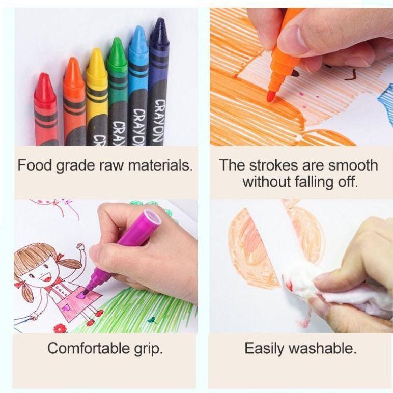 

TERLARIS!! Crayon Art Set 208 Pcs dan 150Pcs Colouring Box Krayon Lengkap Set Mewarnai Anak Pensil Warna Set Viral