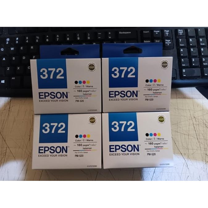 TINTA CARTRIDGE EPSON T-372 T 372 ORIGINAL UNTUK PRINTER PM -520 PM520 2807T