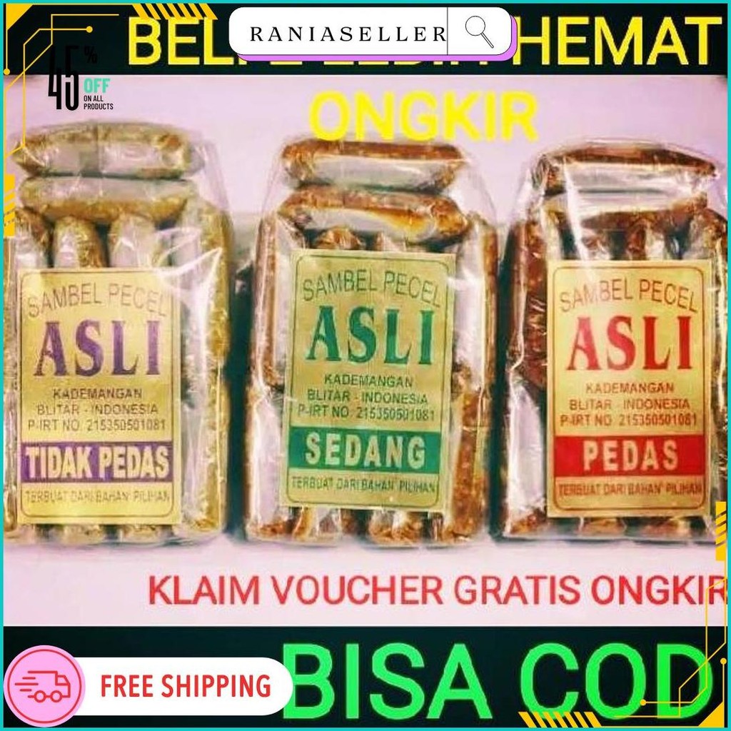 

Sambel Pecel Asli Blitar / Sambal Pecel Asli 450 Gram Original Produk