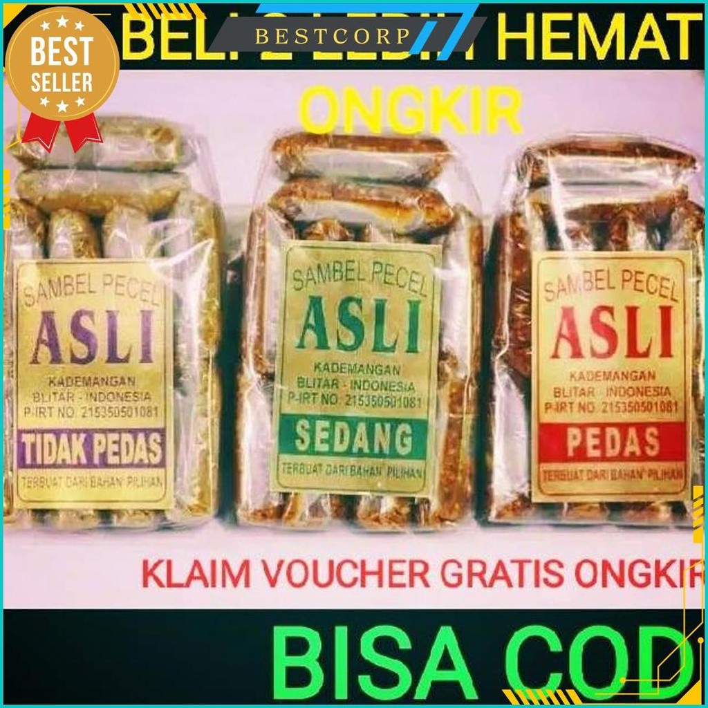 

Sambel Pecel Asli Blitar / Sambal Pecel Asli 450 Gram Bisa Cod