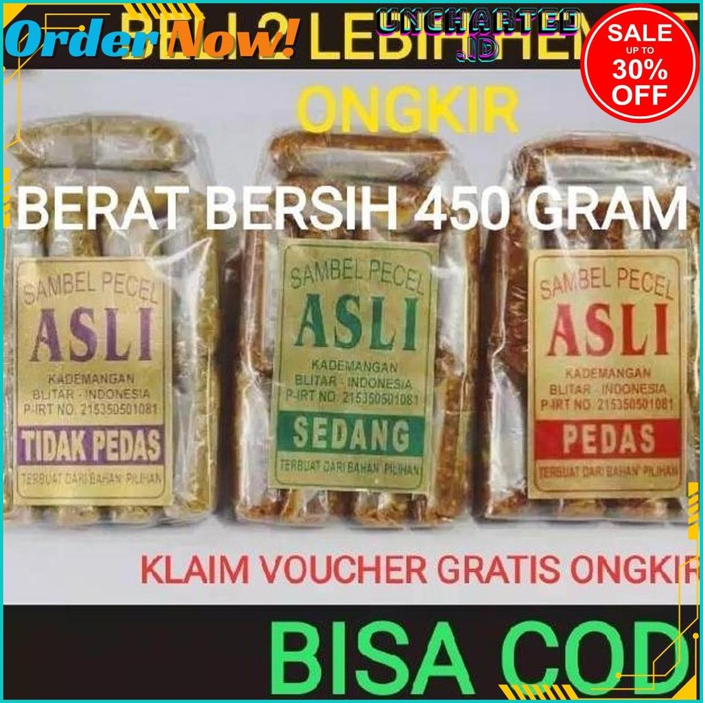

Sambel Pecel Asli Blitar / Sambal Pecel Asli 450 Gram Bisa Cod