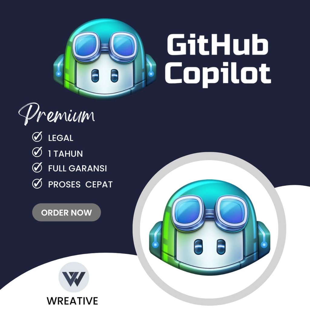 Akun Github Copilot Premium 1 Tahun Bergaransi