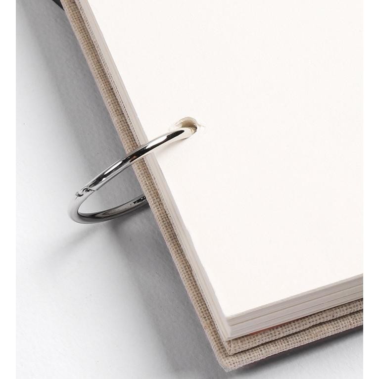 

VD08 Retro Spiral Sketchbook Linen Hardcover 120 Pages 160GSM Refillable Notebook for Art Drwaing Stationery School Supplies Original