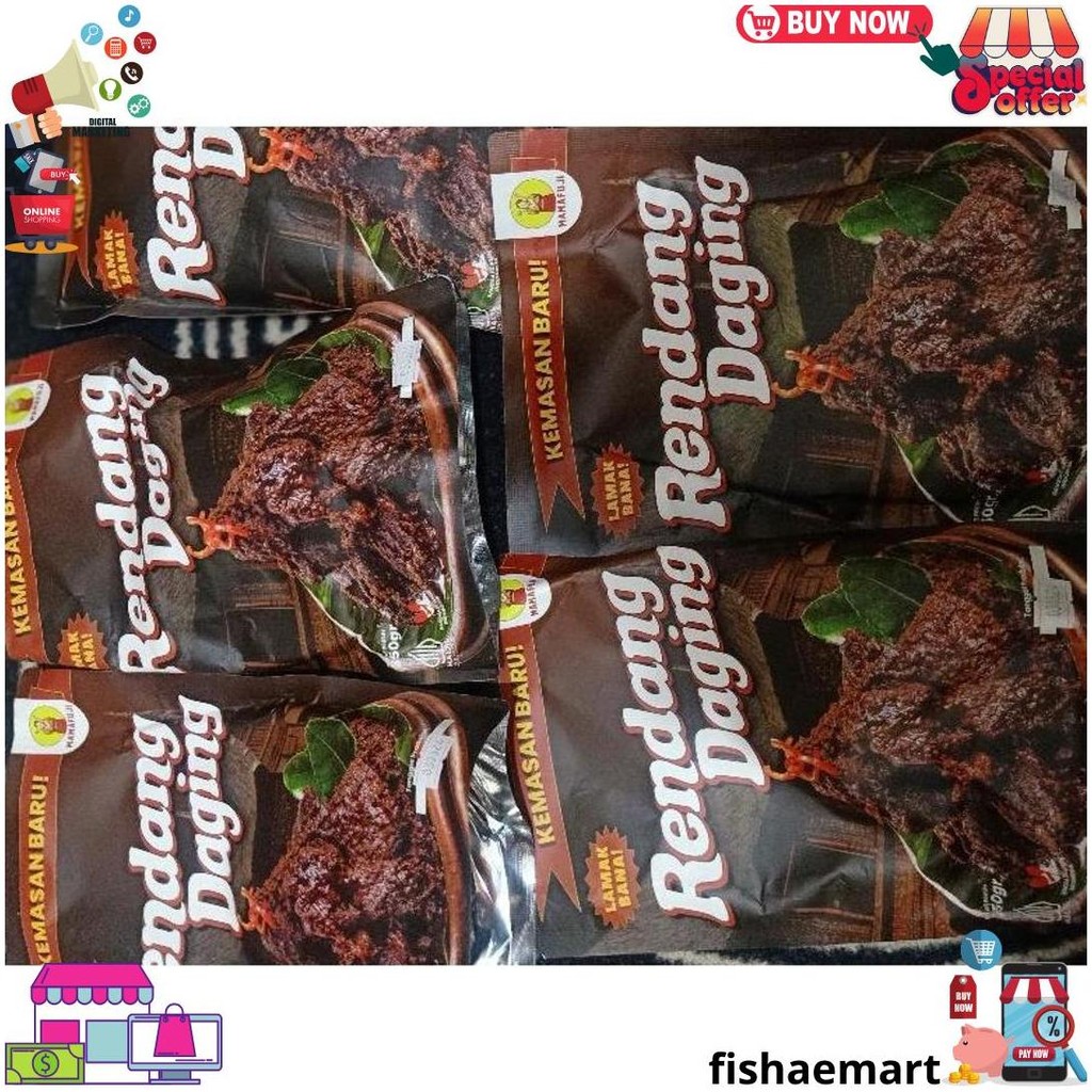 

Rendang Mama Fuji Kemasan 350Gram Oma Gala Viraalll D Terlaris