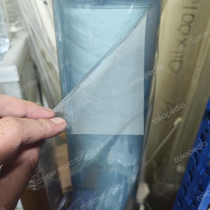 

Plastik Taplak Meja ( Alas Meja Pvc Transparan ) 1Mm X 120Cm X 50Cm
