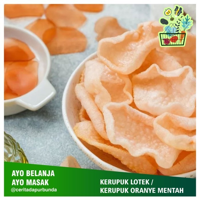 

KERUPUK LOTEK / KERUPUK SEBLAK / KERUPUK ORANYE (MENTAH) per 250gr