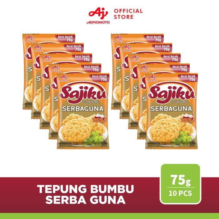 

SAJIKU Tepung Bumbu Serba Guna Sachet 75g (10 PCS)