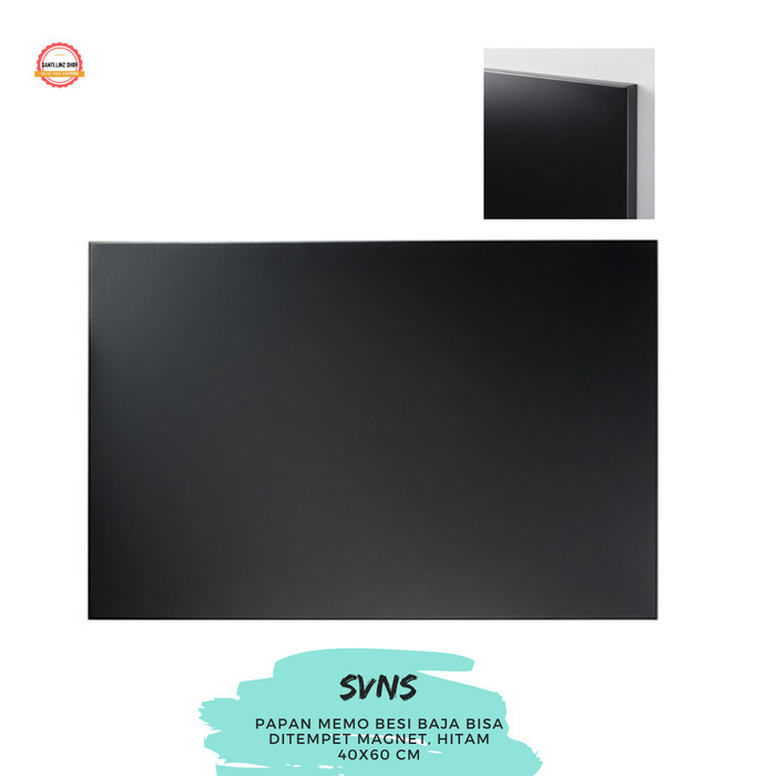 

Terbaru Ikssvensas, Sven, Papan Magnet Warna Hitam Memo Board 40X60Cm Promo Ready Stok