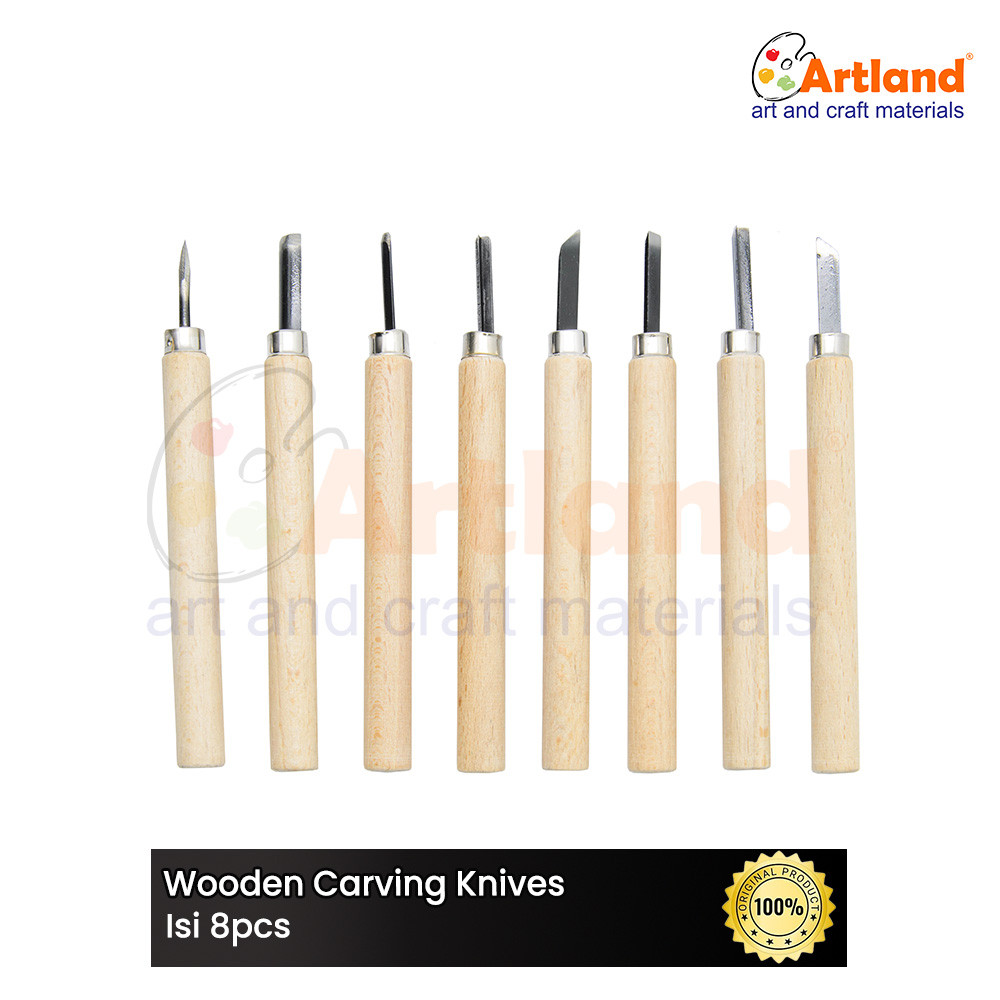 

Wooden Carving Knives 8pcs - Set Pisau Ukir Kayu