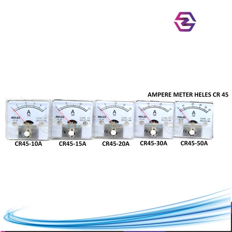 Ampere meter analog 50A Heles CR 45