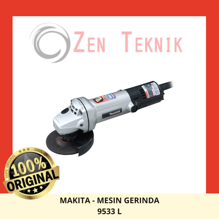 Produk Terbaik] MAKITA - MESIN GERINDA 4INCH - MAKITA 9533 L - JEPANG