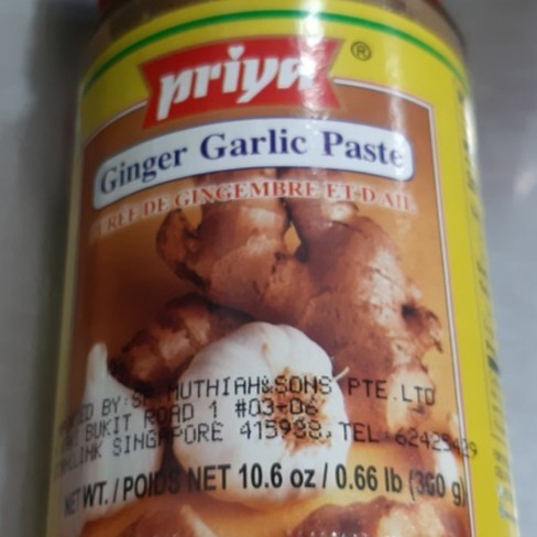 

Ready oke] GINGER GARLIC PASTE PRIYA 300G / Pasta Jahe & Bawang Putih / Acar India