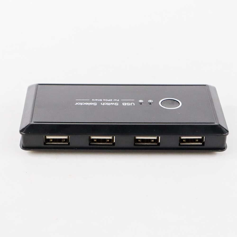 ALLOYSEED USB Sharing Switch 2x4 Port KVM 2 PC USB Switch USB 2.0 - T06