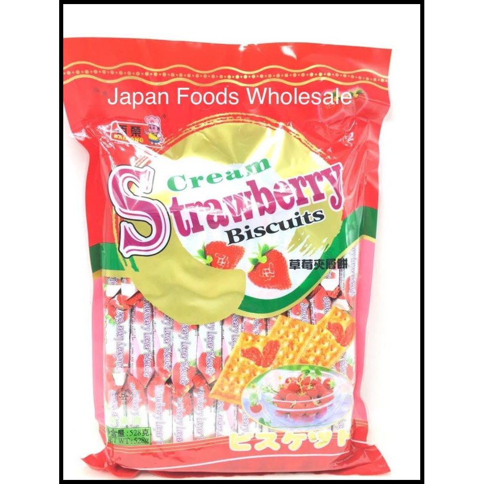 

Bairong Strawberry Layer Biscuits / Biskuit Impor / Cemilan Impor