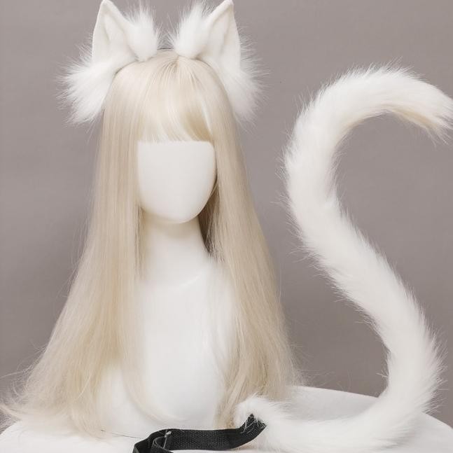 CR - Costume Set Cosplay Cat Ear and Furry Tail 8559 TERLARIS