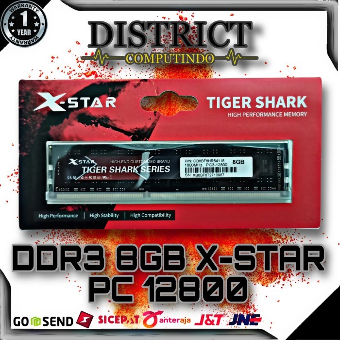 Memory Ram Ddr3 8Gb Xstar Pc12800