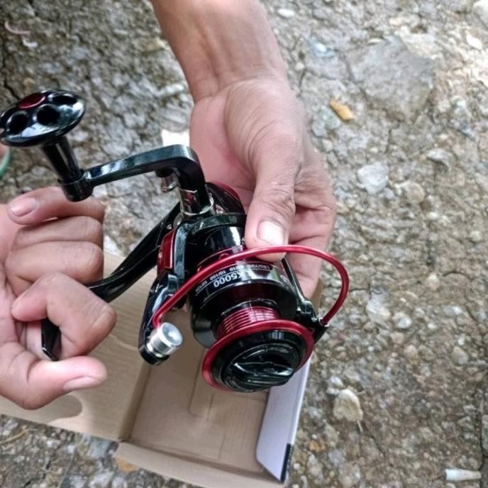 Reel 5000 Gold Sharking LK5000 Metal Reel Pancing Bearing 13 BISA COD