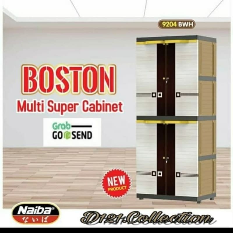 lemari pakaian plastik 4 susun naiba