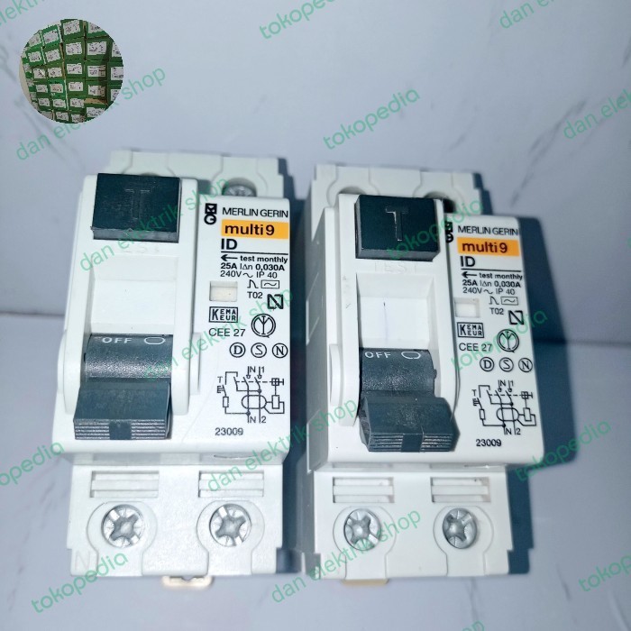 Elcb/Rccb Id Merlin Gerin 2P 25A 30Ma