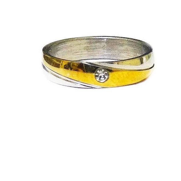 BERAGAM CINCIN NIKAH TUNANGAN EMAS STAINLESS STEEL 216L OI7