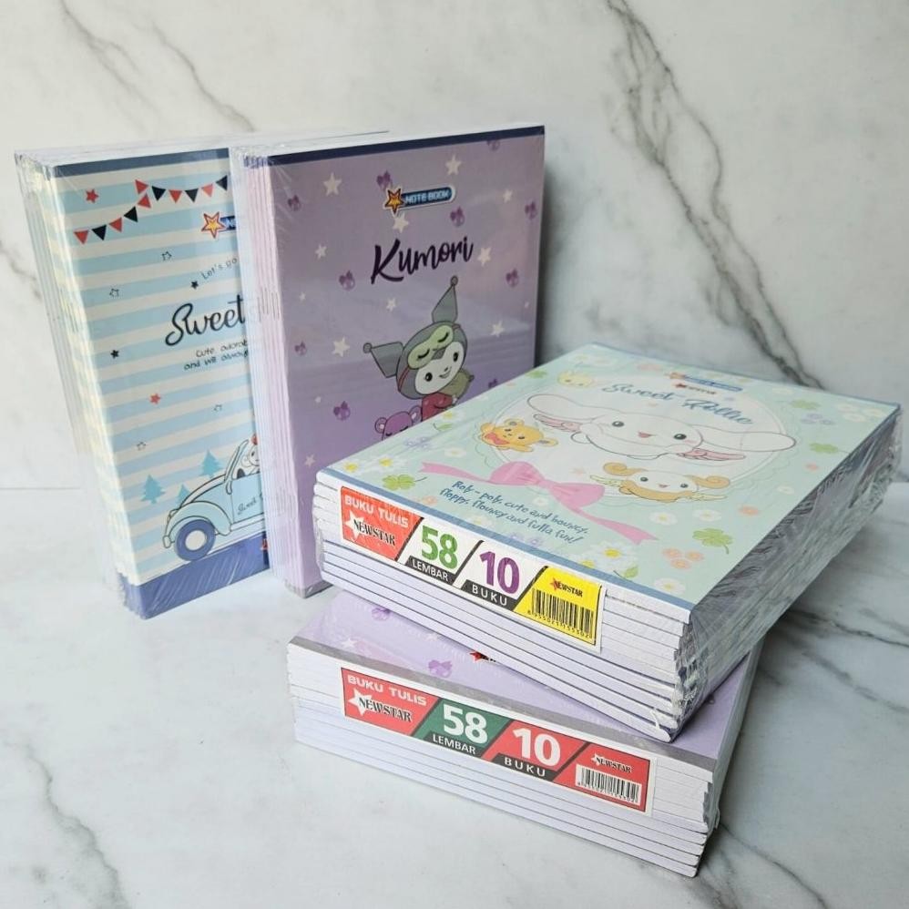 

Trt BUKU TULIS SEKOLAH EDISI SANRIO NEWSTAR 38 DAN 58 LEMBAR KARAKTER LUCU KUROMI CINNAMOROL ISI 10PCS TERLARIS