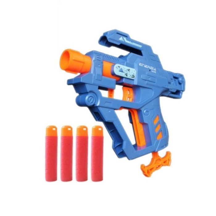 TOKOHGROSIR Mainan Anak ENERGY GUN F-200 Soft Bullet 4 Gun Soft Gun Tembakan Busa