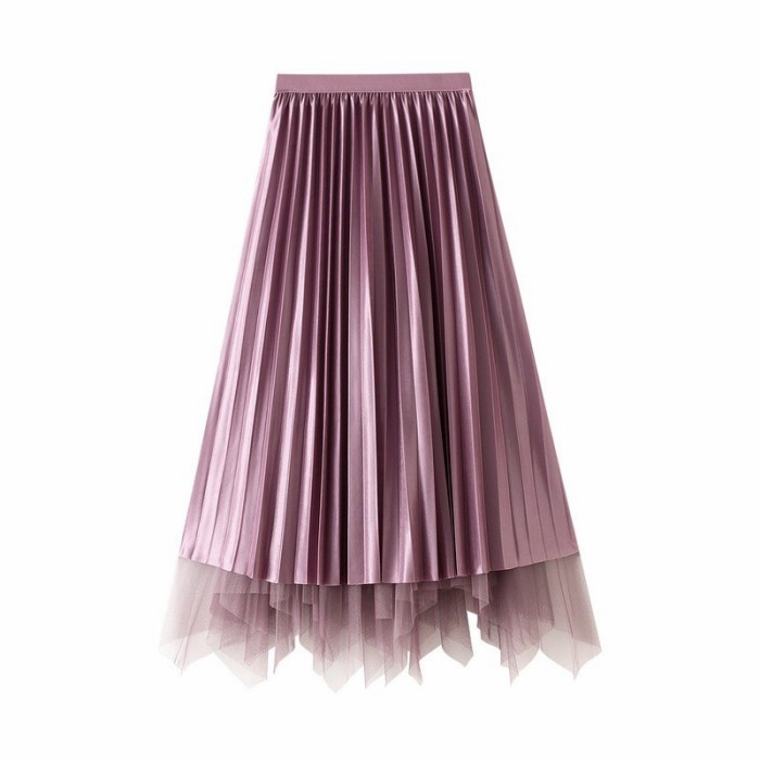 OBRAL ROK TUTU VELVET BOLAK BALIK GLOSSY LICRA PREMIUM IMPORT, VIOLETTEMODE