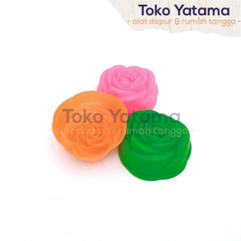 CETAKAN AGAR BUNGA MAWAR JELLY PUDDING BESAR KECIL
