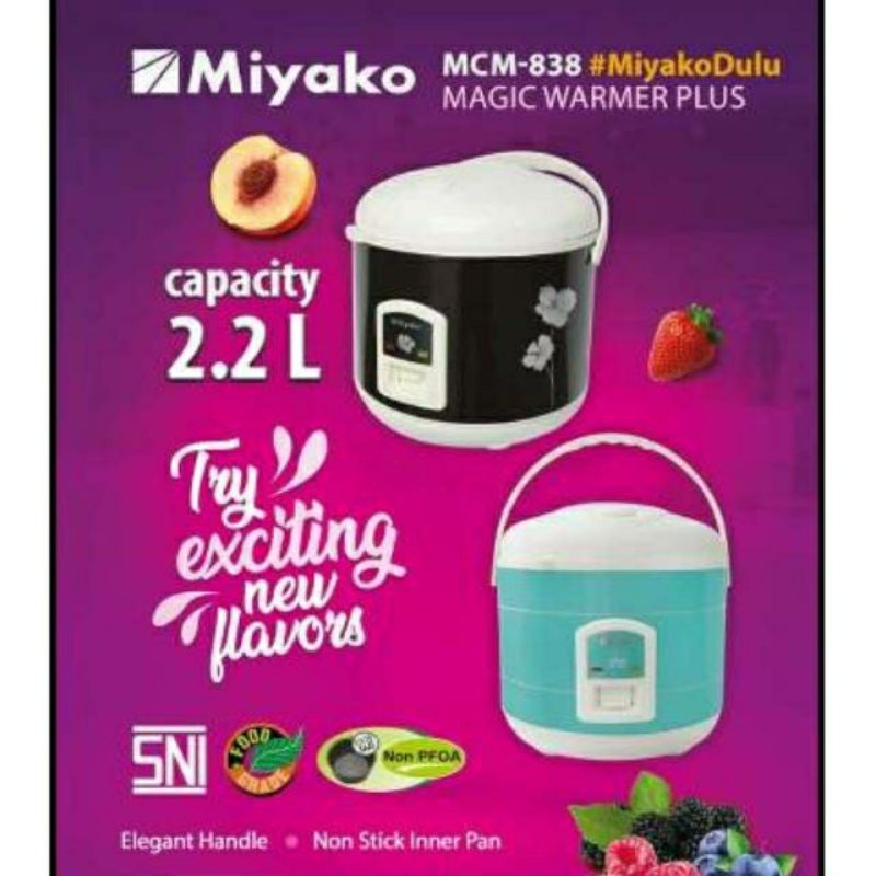 Rice Cooker Miyako 2.2 Liter MCM 838