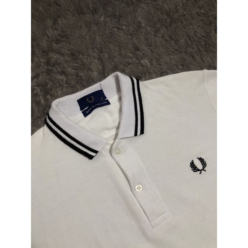 Fred Perry Kaos Polo Putih