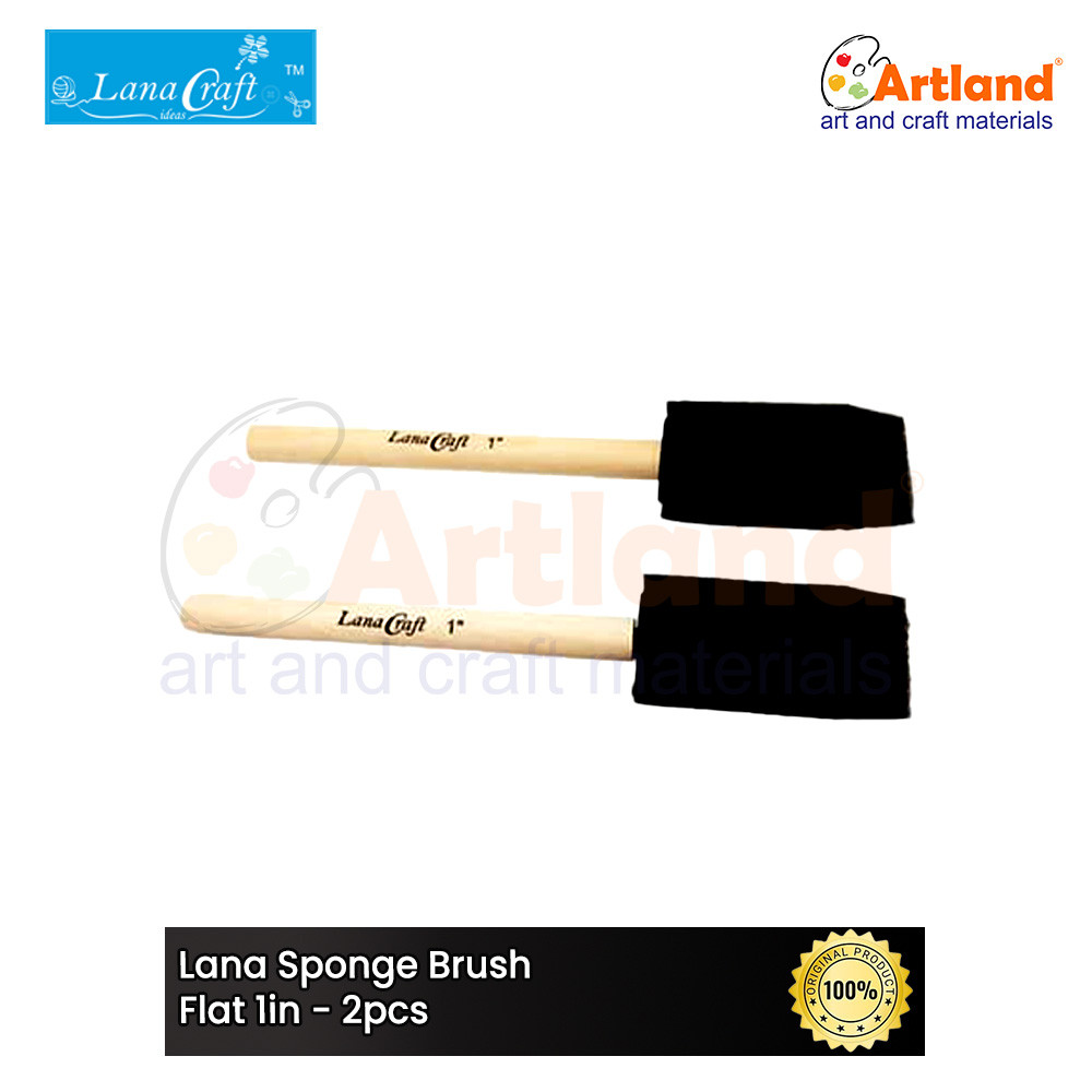 

Lana Sponge Brush Flat 1in 2pcs - Kuas Spons Datar 1in Isi 2