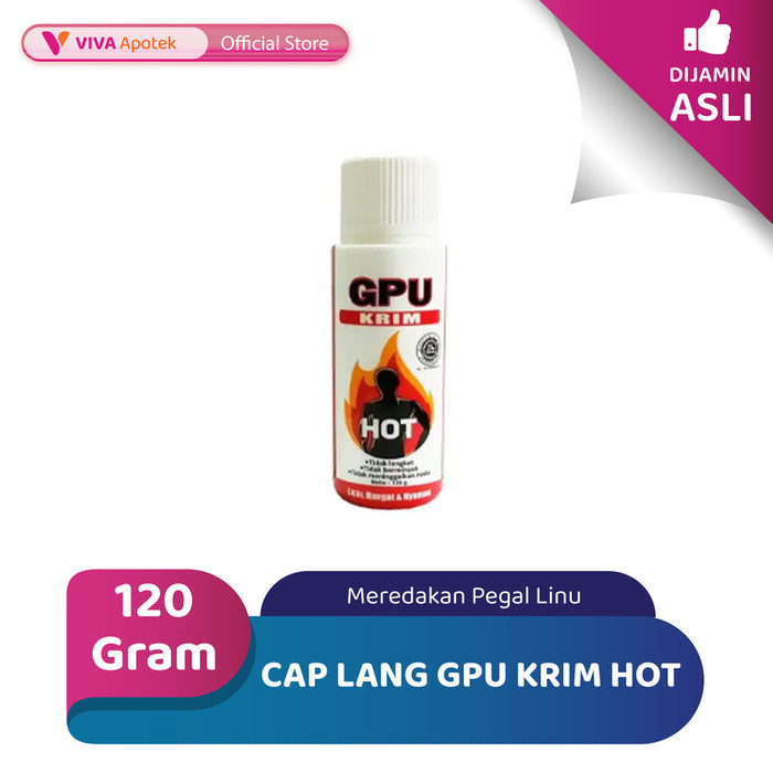 Cap Lang GPU Krim Hot untuk Meredakan Nyeri Otot (120 Gram)