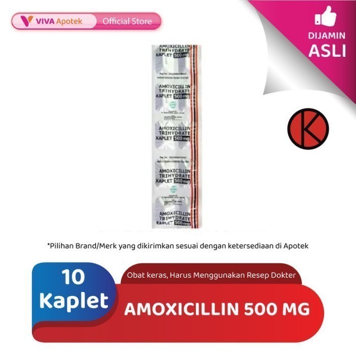 Amoxicillin 500 mg (10 Kaplet)