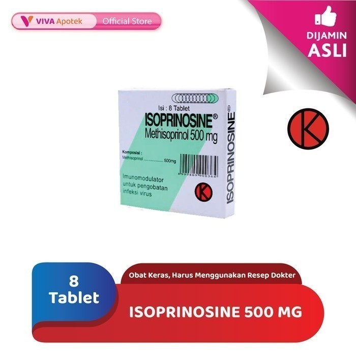 Isoprinosine 500 mg / Methisoprinol / Infeksi Virus (8 Tablet)