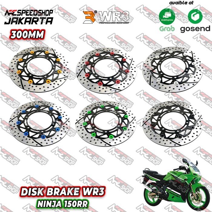 DISC BRAKE DEPAN PIRINGAN WR3 NINJA 150RR DISK 300MM FULL FLOATING