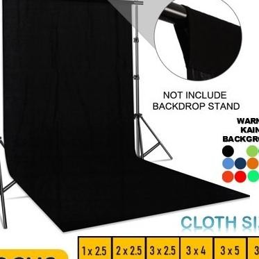 Baground Foto Kain Hitam Polos Badrop Studio Muslin Kaos