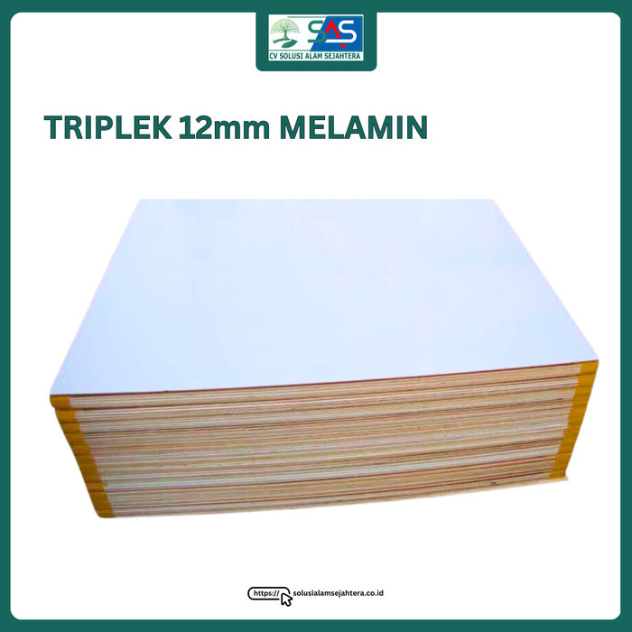 Triplek 12mm melamin doff / multiplek melamin 12mm