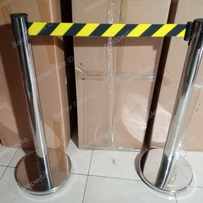 

Tiang Pembatas Tiang Antrian Stainless Pita