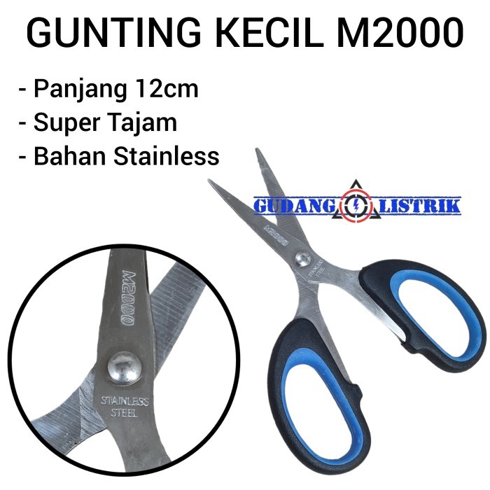 

+%+%+%] Gunting Stainless M2000 Kecil 12cm Super Tajam