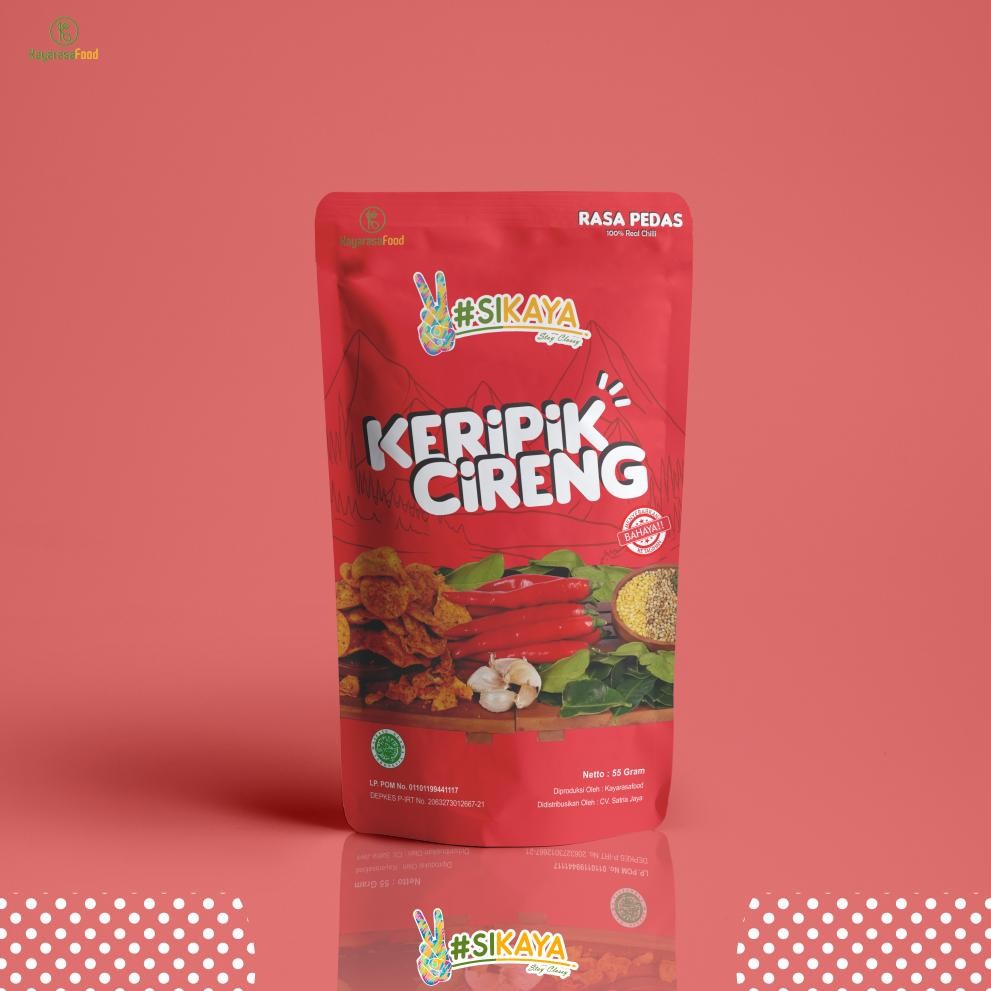 

h-4 Paket Keripik Cireng Ceban All Variant (55Gram)-Sikaya Original