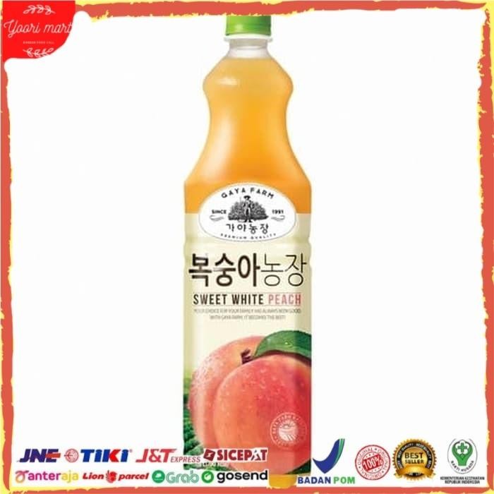 

Gaya Farm White Peach Juice Drink Jus White Peach Minuman Korea 1.5L Kualitas Terbaik