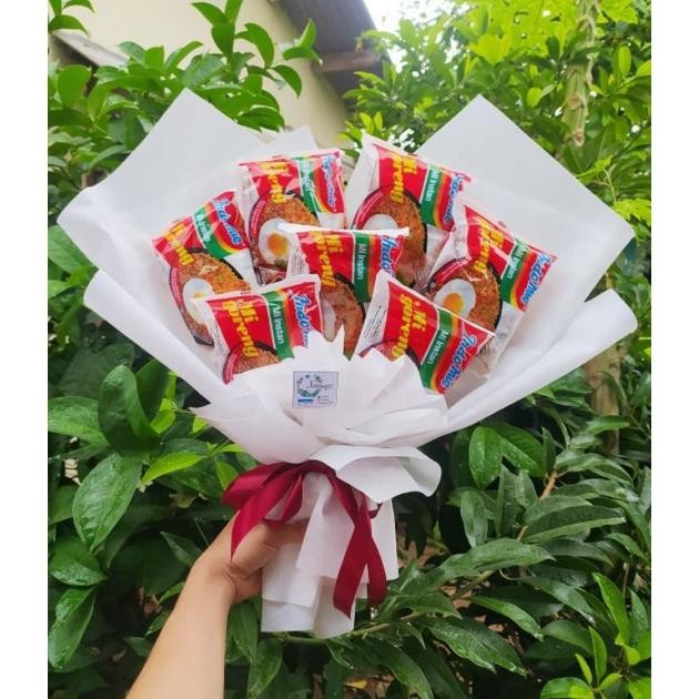 

d-54 (S) BUKET INDOMIE BIG/paket/bingkisan Snack Ulang Tahun/Ultah/ Wisuda/Kado/Hadiah Premium
