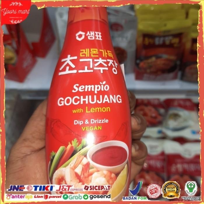 

Sempio Gochujang With Lemon vegan dip sauce saus cocolan Korea 330gr Kualitas Terbaik