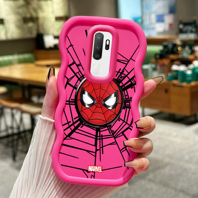 Casing Hp Untuk OPPO A5 2020 A9 2020 A31 2020 A8 Case HP Kesing pola masker laba-laba Kasing seri Wa