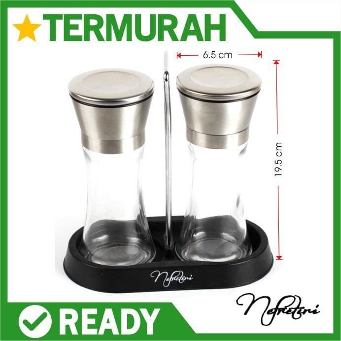 ~~~~~] INFORMA Rak dapur tempat bumbu wadah bumbu toples kaca stoples