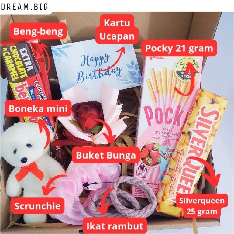

ryu-56 DREAM - Hampers Box Ulang Tahun Valenteine Hampers Coklat Snack Viral
