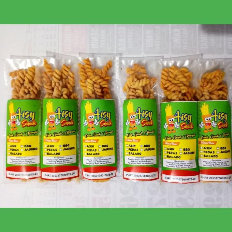 

LI34 PAKET ISI 20 PCS MAKARONI SPIRAL 30 GRAM TERMURAH Premium