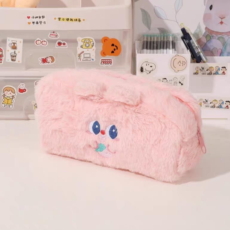 

WDM-2227 Kotak Pensil Alat Tulis Bulu Motif Karakter Lucu Pencil Case Anak High Capacity Hemat