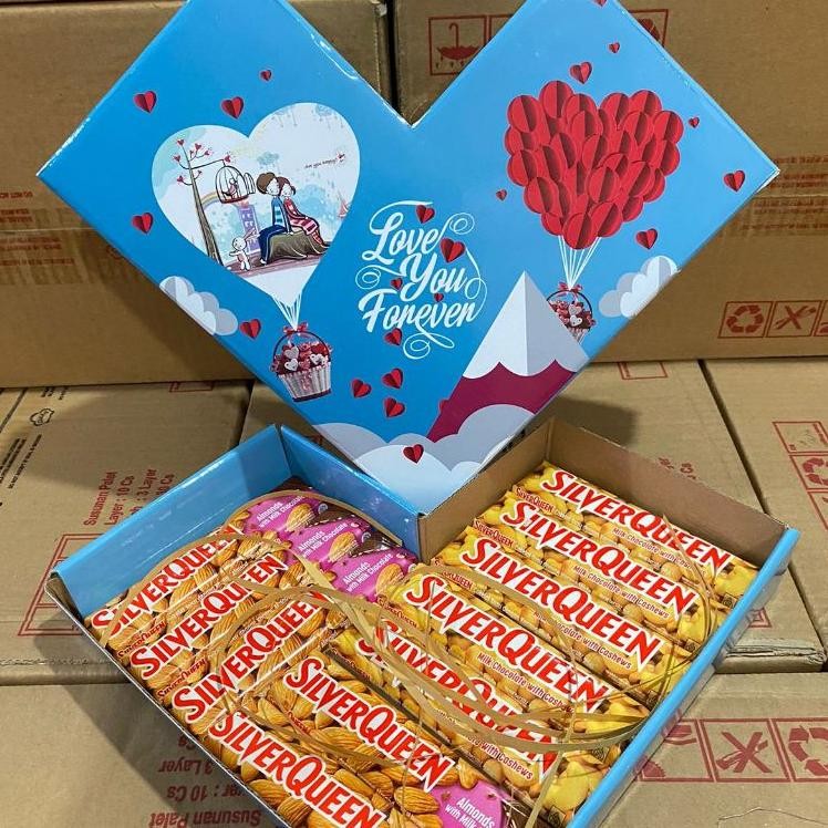 

jy-6 hampers love silverqueen cashew & almond Hemat