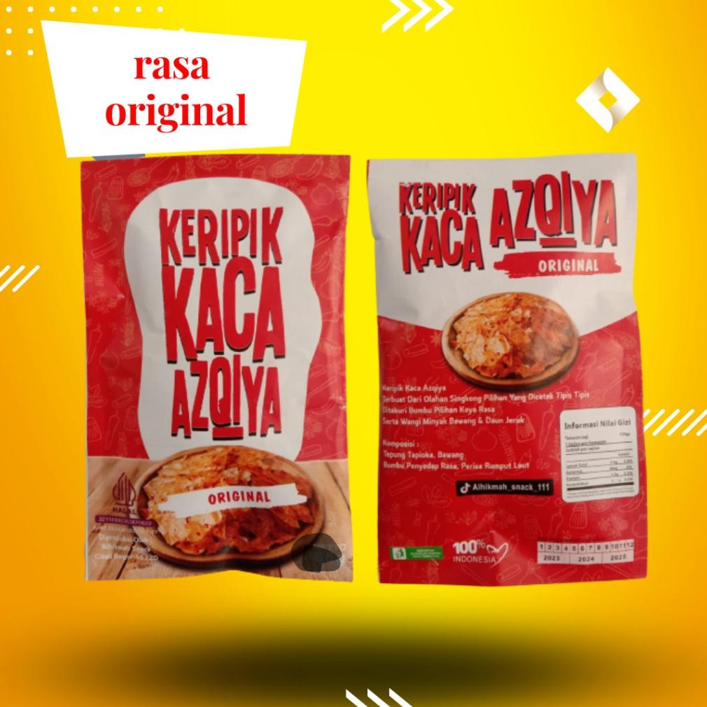 

Bisa COD Paket usaha reseller keripik kaca azqiya 1 pack isi 20 pcs Berkualitas